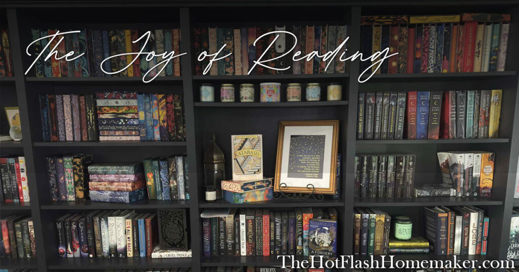 The Hot Flash Homemaker Joy of Reading Post